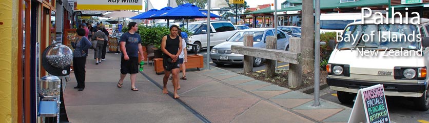 There is great shopping in Paihia